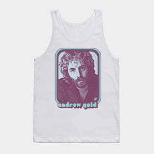 Andrew Gold /  / 80s Retro Aesthetic Fan Art Design Tank Top